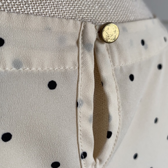 Merona - Off-White with Black Polka Dot Blouse - Picture 4 of 6